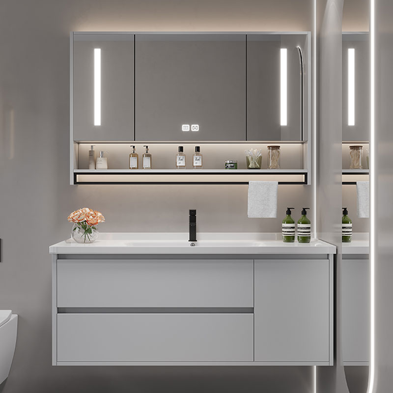 Home Bathroom Vanity Combo - Vintage-Trennwand, Badezimmer-Waschtische, WC-Waschtisch, weißes Licht, Badezimmer-Waschtische,